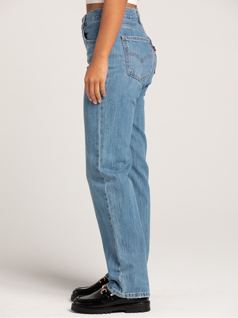Levi's Straight Leg Jeans in Light Blue Denim
